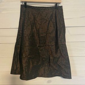 THE LIMITED black and brown a-line skirt